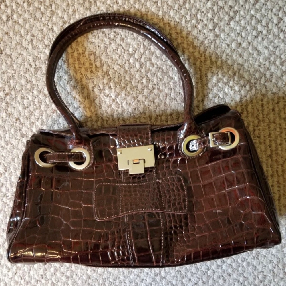 Italian Leather Handbag Brown